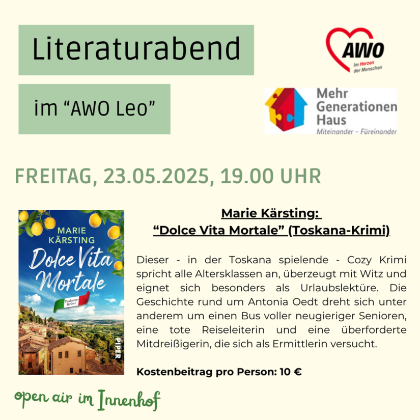 Literaturabend im "AWO Leo"